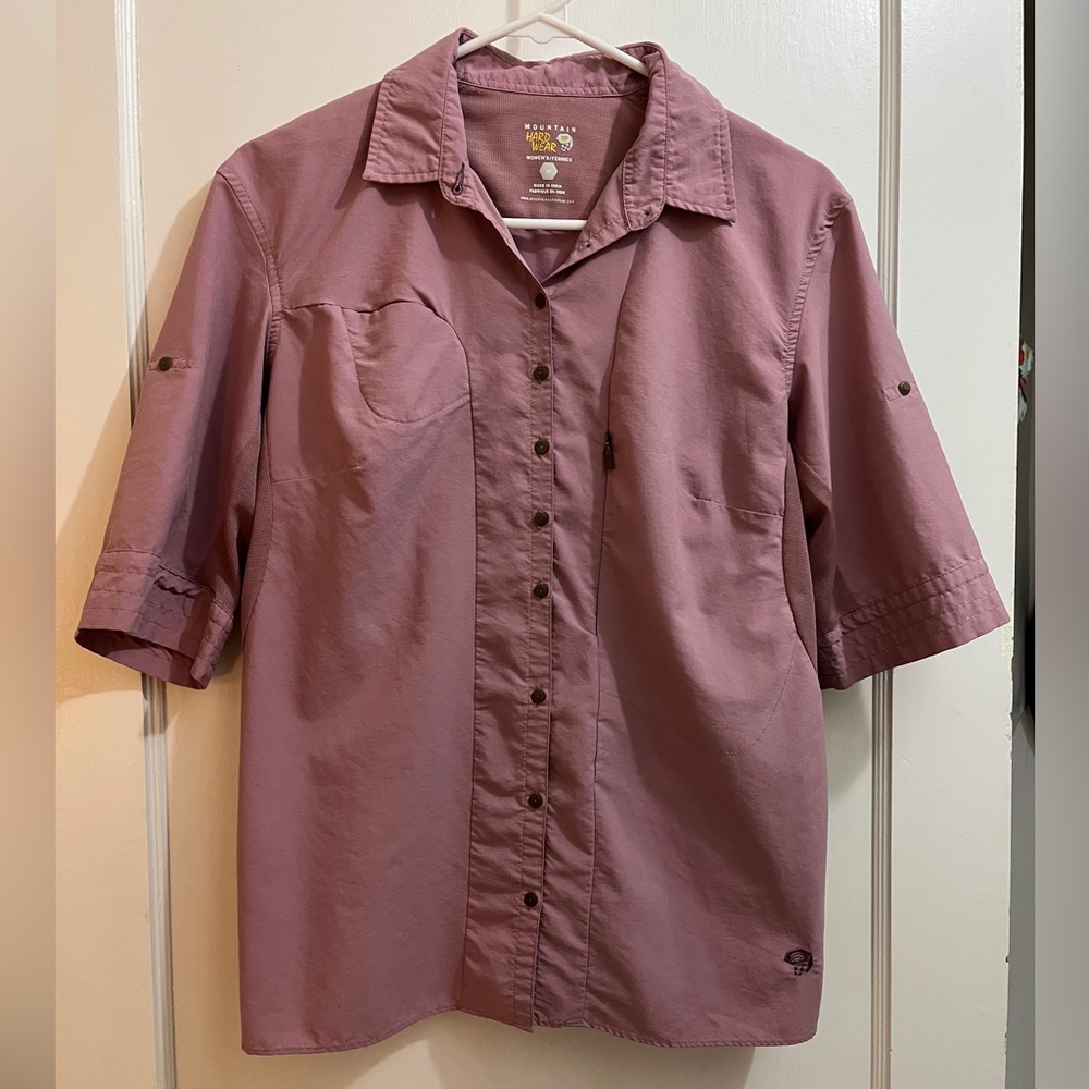 Mountain Hardwear Canyon 3/4 Sleeve Button Down Shirt, W’s size 10 / Medium